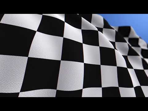 FREE WAVING CHAMPIONSHIP CHECKERED FLAG ANIMATION LOOP BACKGROUND