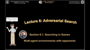 CS352 - Intro to Soft Computing - Lecture 6 - Adversarial Search - Section 1 - Searching in games