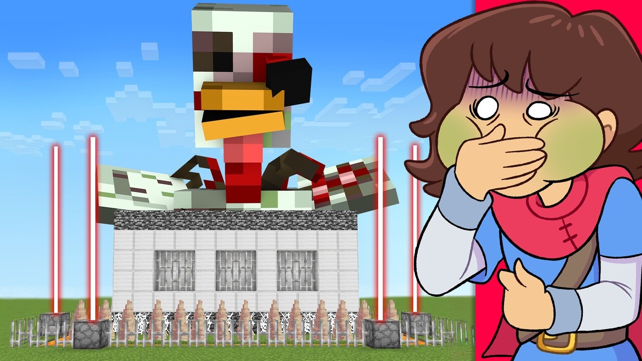 Parasites vs Security House in Minecraft