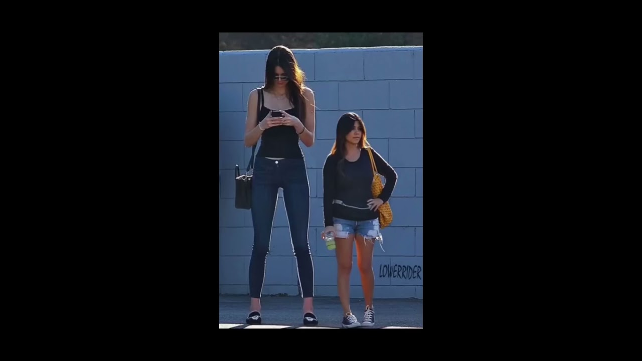Kourtney Vs Kendall Height Edition Kendalljenner KourtneyKardashian Shorts