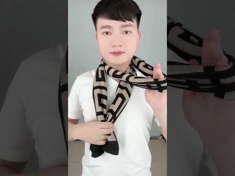 Easy Stylish Scarf Tie Methods for Men #shorts #scarf #scarfwearing