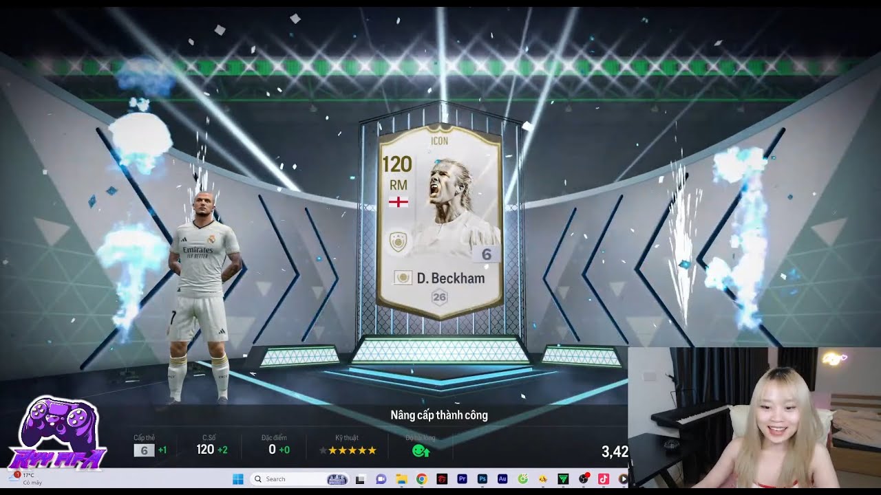 Cử nhân Ryy Rau Răm làm giàu với Beckham ICON +6 ở account mới lụm ...