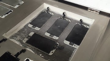 How to separate broken iPhone Glass in Bulk by LCD Freezer