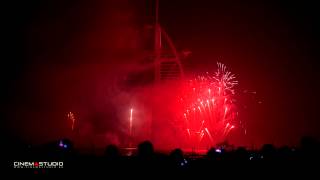 4K Dubai Fireworks Burj Al Arab 2015 - احتفالات برج العرب برأس السنة الميلادية