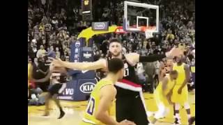 CourtSide View Of Steph Curry's inbound shot🔥💯