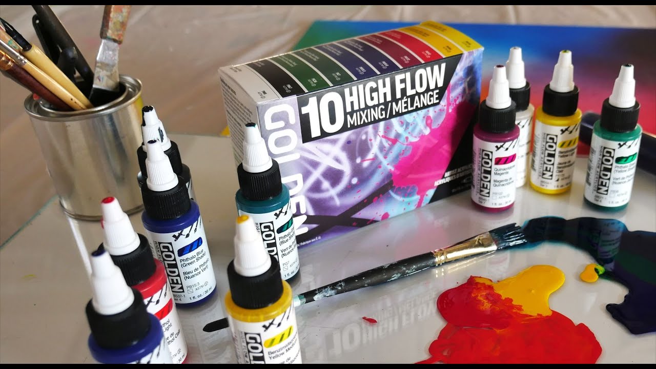 Golden High Flow Acrylic Paint Set