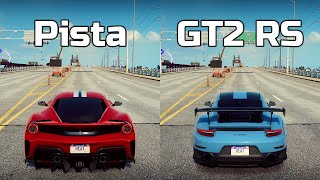 NFS Heat: Ferrari 488 Pista vs Porsche 911 GT2 RS - Drag Race