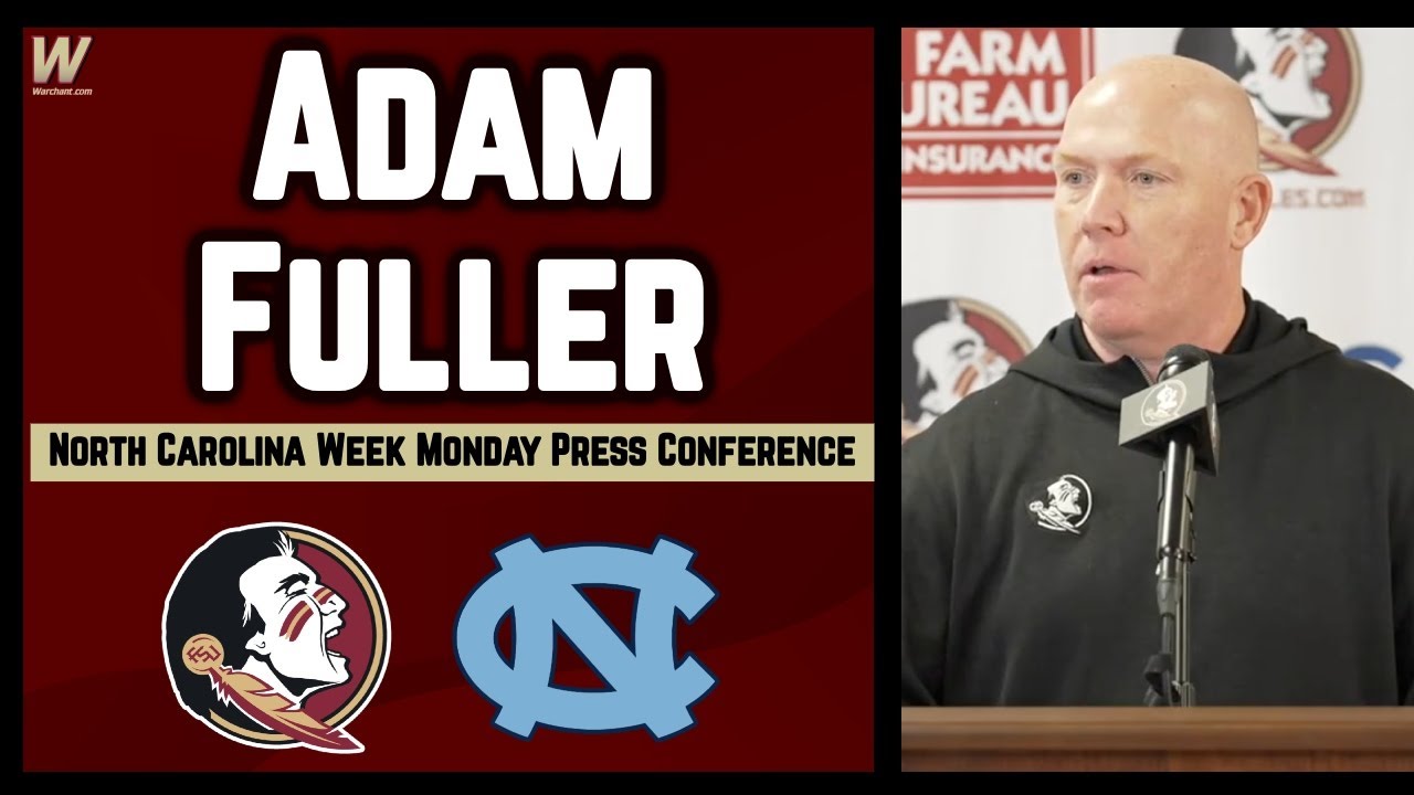 adam-fuller-press-conference-north-carolina-week-miami-recap-fsu