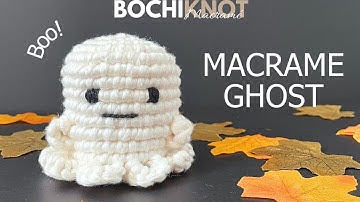 Hoe maak je een macramé GHOST-sculptuur | Leuk Halloween-patroon