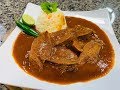 Lengua en Salsa Asada Realmente Deliciosa