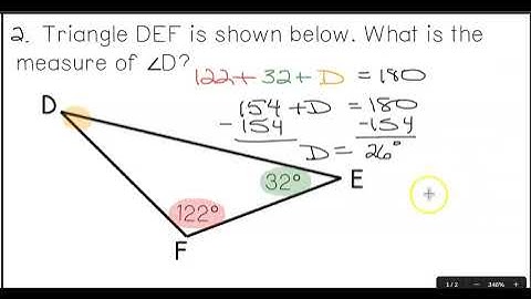 U3L1 TRIANGLE SUM THEOREM
