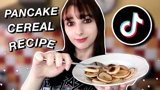 How To Make Pancake Cereal From Scratch - Viral Tiktok Hack - Easy Recipe