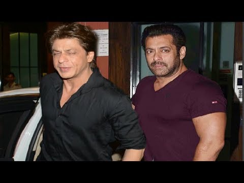 Shahrukh Khan And Salman Khan Together Spotted At Arpita Khan Diwali Party shahrukh khan house