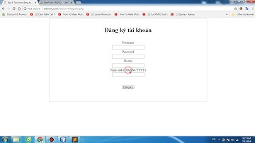 Bài 4: Hướng dẫn tạo đăng ký, đăng nhập, đổi mật khẩu trong Php