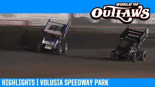 World Of Outlaws Nos Energy Drink Sprint Cars Volusia Speedway Park February 9, 2019 Highlights