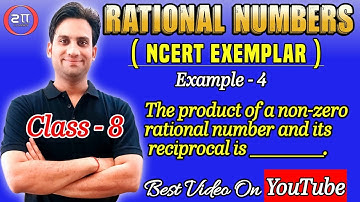The product of a non-zero rational number and its reciprocal is ________.