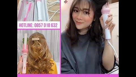♨️MÁY LÀM TÓC UỐN XOĂN XOAY TỰ ĐỘNG 360 VIVID & VOGUE HÀN QUỐC♨️