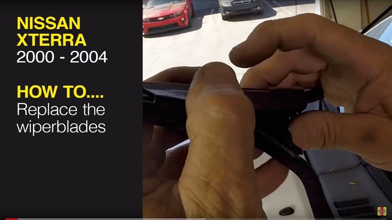 Replace the wiper blades on a Nissan Xterra (0004), Pathfinder (9604