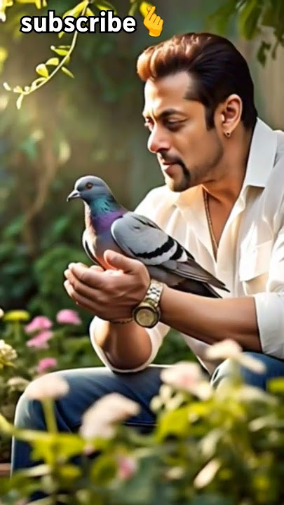 salman khan with pigeon#salmankhan #bollywood #fifa #fifa23 #shorts #anime