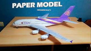 Thai A380-800 Papercraft