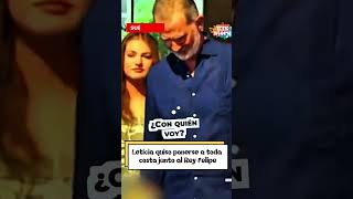 La Reina Letizia quiso posar con el Rey Felipe pero no esperaba que Leonor la apartara #shorts
