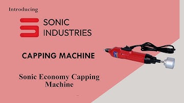 Sonic Industries Economy Capping Machine  📞 8010735898