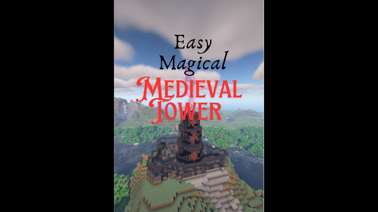 Minecraft: Easy Magical Medieval Watchtower for beginners - YouTube