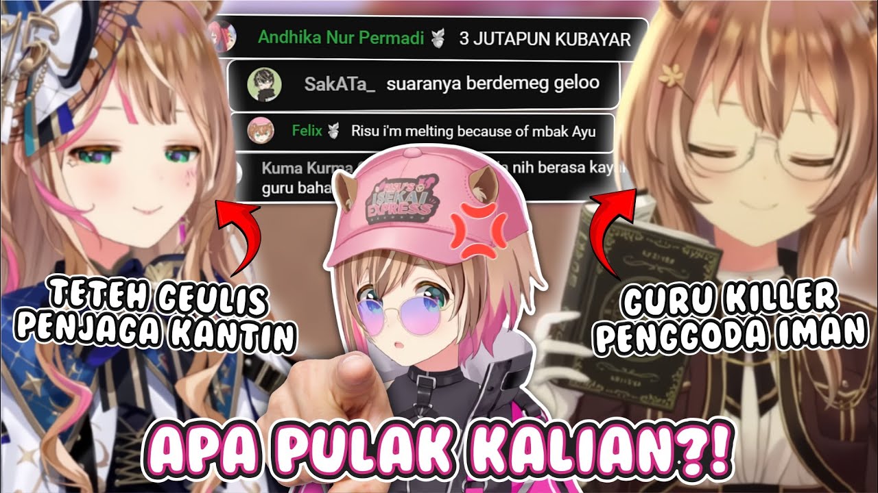 Chat dibikin mleyot icikiwir sama MBAK AYU dan Bu Guru AYUNDA [awas Risu marah] #hololiveclips