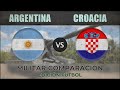 ARGENTINA vs CROACIA - Potencia Militar - 2018 (EDICIÓN FÚTBOL)