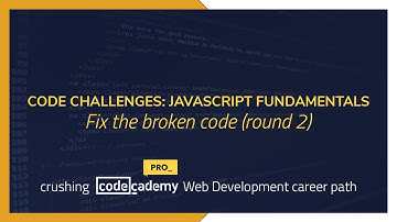 Crushing Codecademy PRO WEB DEVELOPMENT career path Challenge - Fix the broken code (round 2)