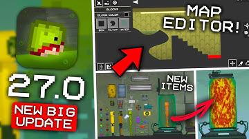 NEW UPDATE 27.0! MAP EDITOR! LAB PACK! NEW MECHANISMS in Melon Playground