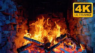 🔥Relaxing Fireplace Burning 4K With Crackling Fire Sounds 3 Hours🔥Perfect Fireplace For Cozy Home