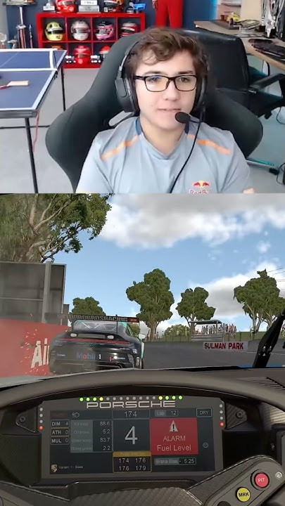 Curva difícil, pouca margem de erro… mas a chance veio! 🦈🔥 #iracing #gt3 #porsche #gaming #gt4
