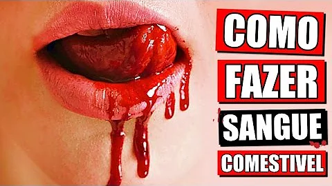 Como fazer sangue com detergente?