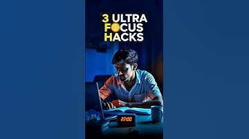 3 Ultra Focus Study Hacks 💻📚 #StudyHacks#FocusTips #shorts