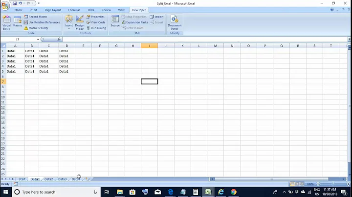 How to Save sheets within an Excel Workbook as separate workbooks using excel macro