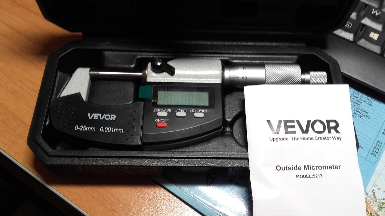 Présentation du micromètre de chez Vevor 👍👍 code promo VVPROMO