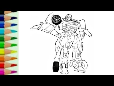  Tobot  X Transformers CarBot RTV Belajar menggambar 