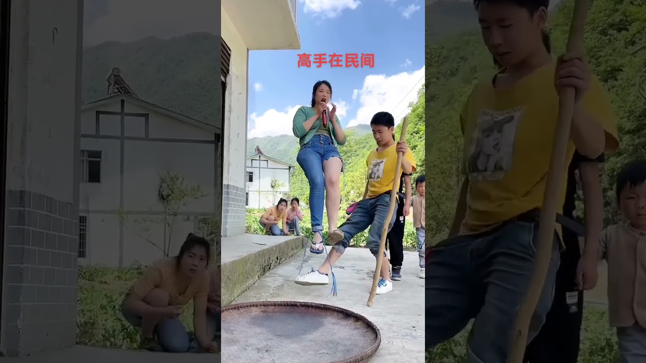 Cool! She is a beautiful warrior of Chinese Kung Fu!! #funny #comedy #kungfu #shorts