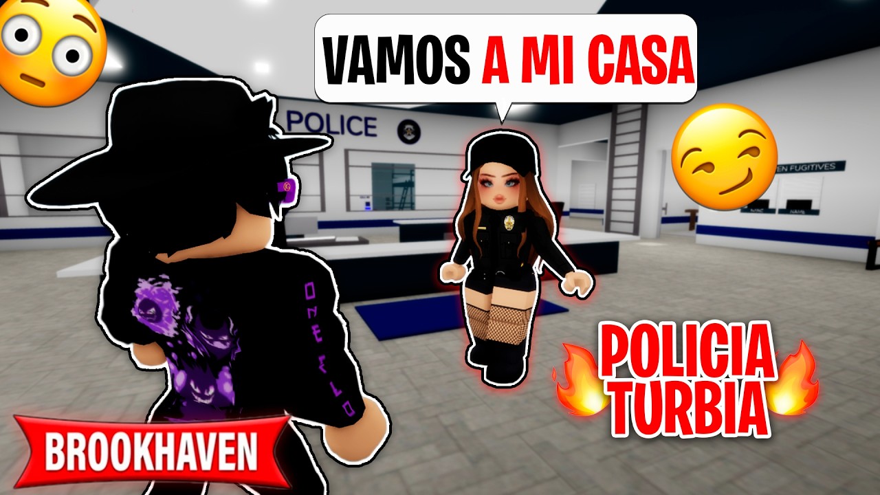 La POLICIA mas TURBIA de BROOKHAVEN🥵