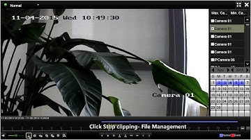 How to export video clips from a NVR