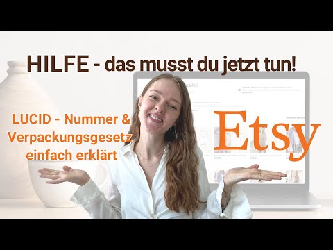 Etsy LUCID Nummer hinterlegen - das musst du jetzt tun! | Das Verpackungsgesetz einfach erklärt