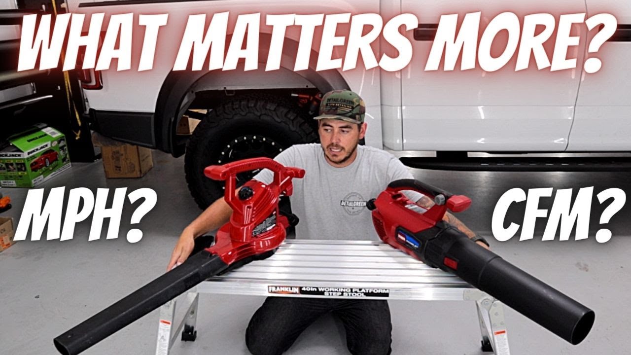 Leaf Blower  Cfm Or Mph? Which Is More Important? | Car Detailing Tips Best Way To Dry Your Car!