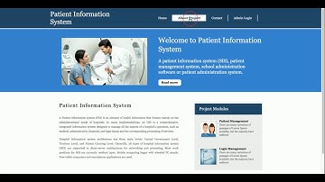 Patient Information System | Python Django Project Tutorial