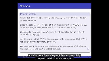 Metric Spaces - Lectures 21, 22 & 23: Oxford Mathematics 2nd Year Student Lecture