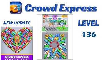 Crowd Express Level 136 Walkthrough 🚦 | Step-by-Step Solution | Go Answer