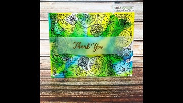 Unity Quick Tip: Alcohol Ink Citrus Card