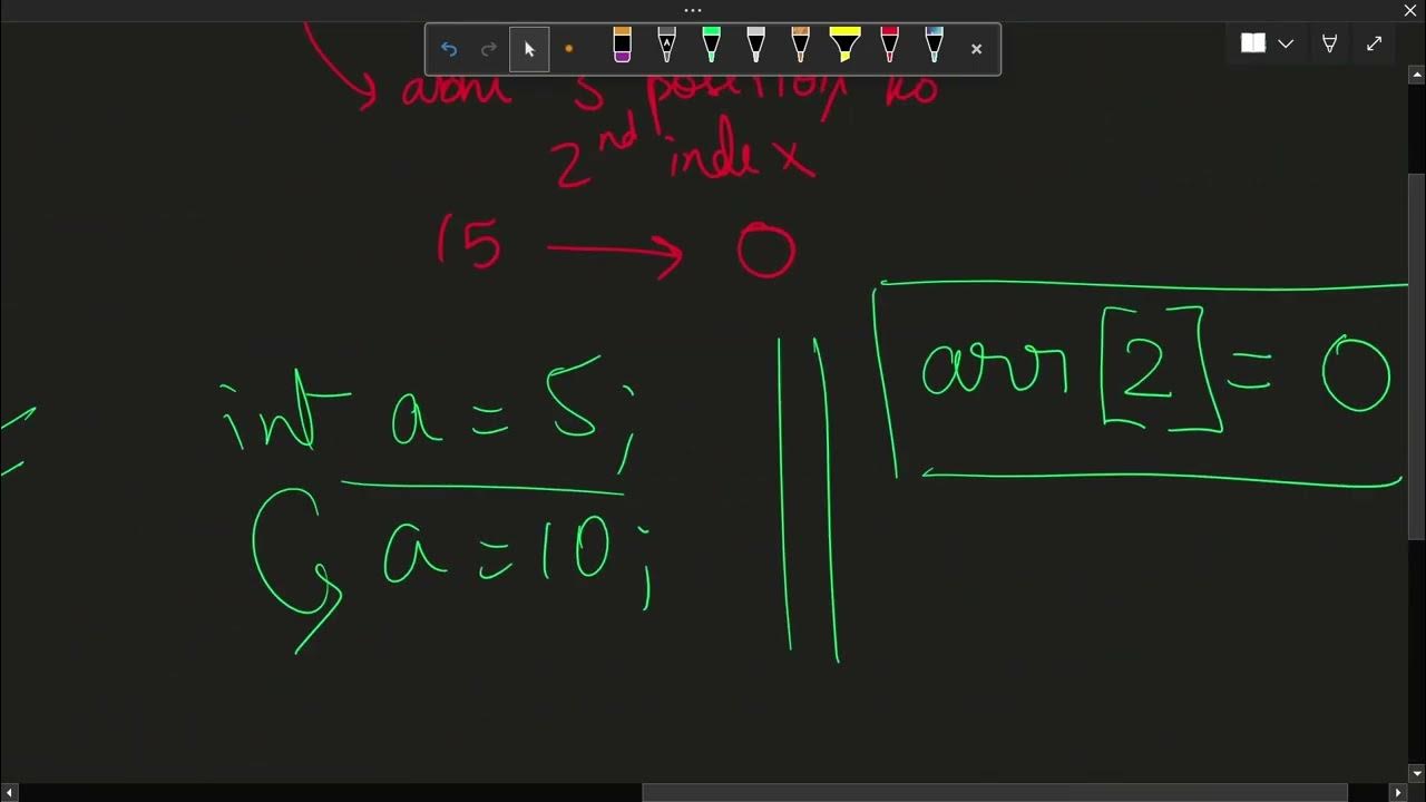 1D Arrays in C || Arrays in C || Part - 1 - YouTube