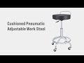 Seville Classics® | Cushioned Pneumatic Adjustable Work Stool