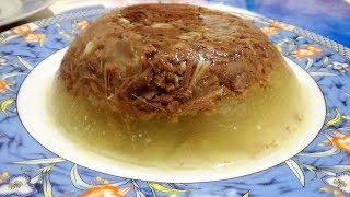 Самый нежный холодец из бычьих хвостов. Деликатес из говяжьего хвоста. Студень говядины Самый нежный холодец из бычьих хвостов. Деликатес из говяжьего хвоста. Студень говядины